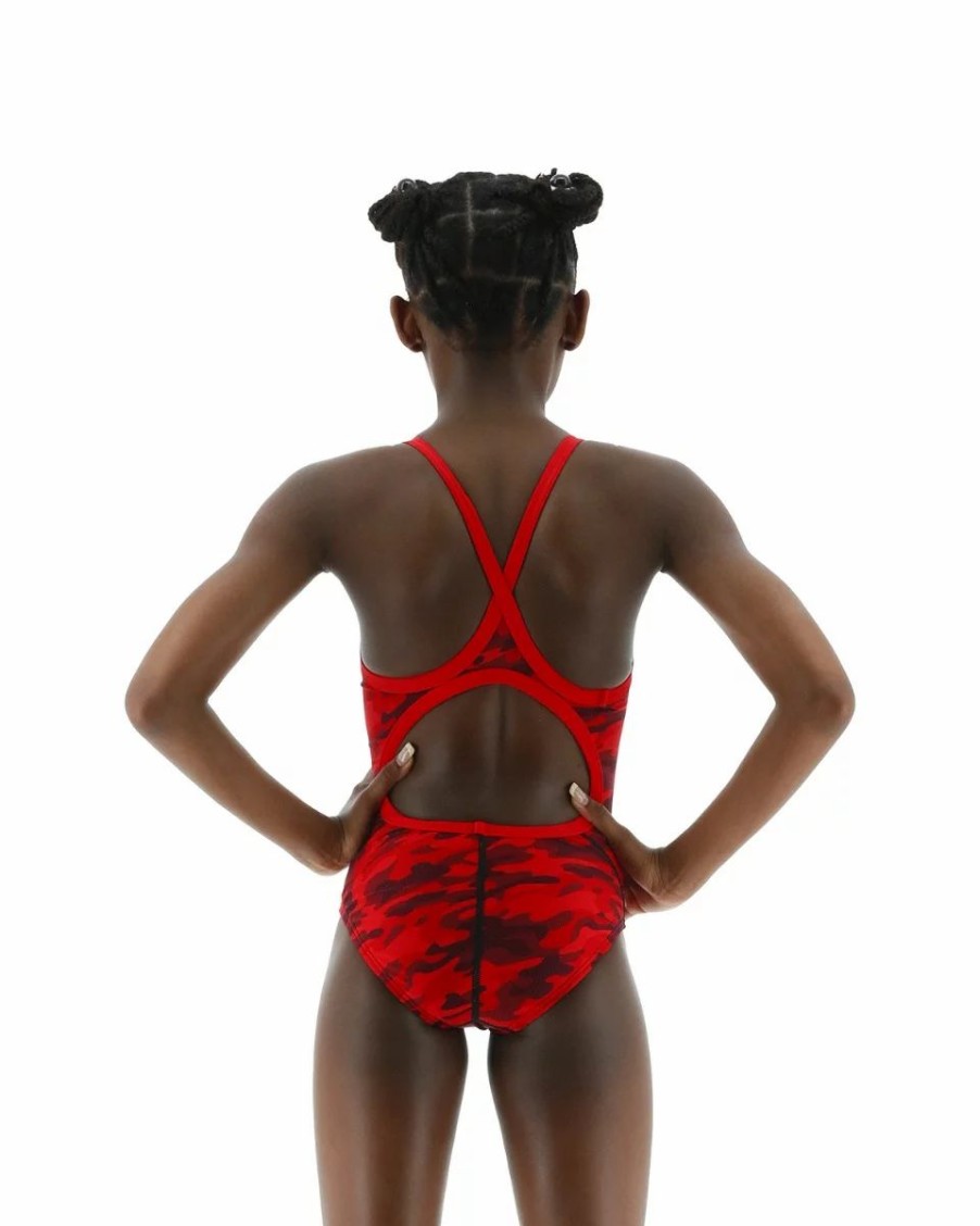 * Tyr Durafast Elite Girls' Diamondfit Swimsuit Camo | Kids