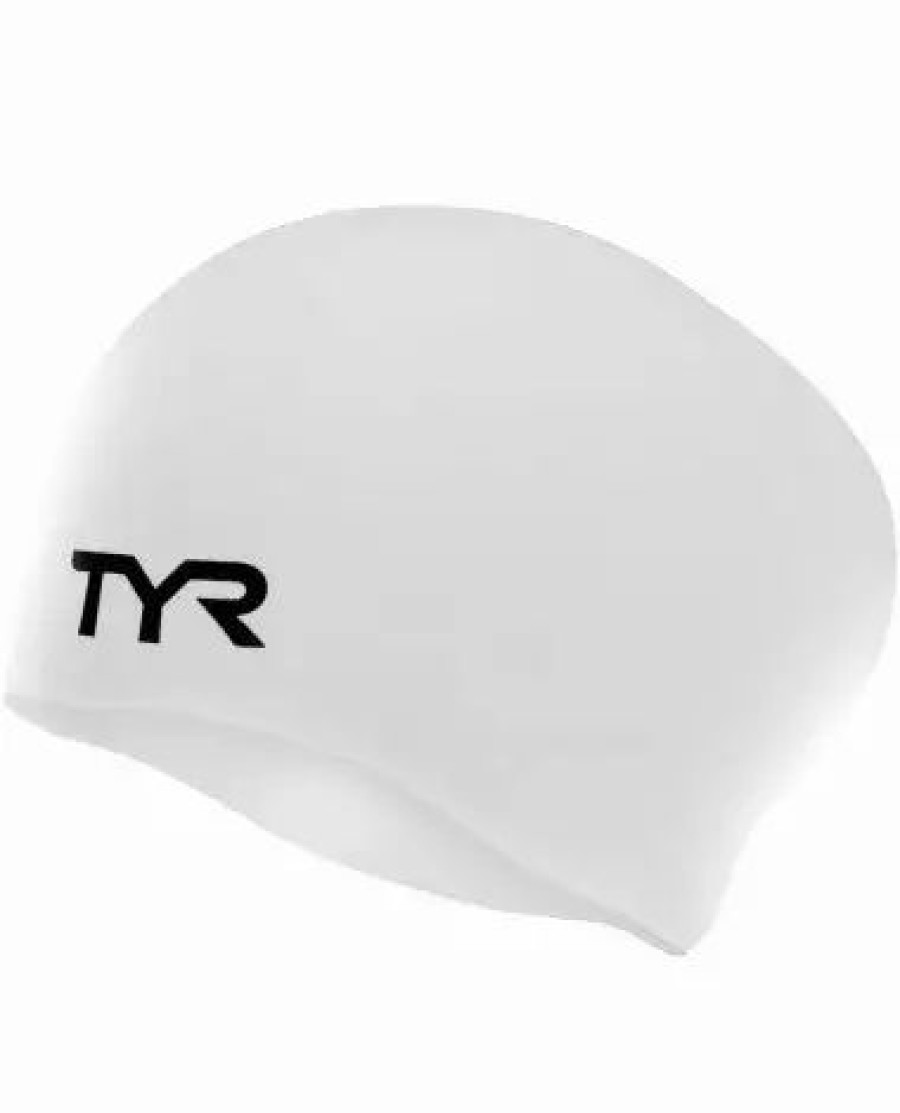 * Tyr Long Hair Wrinkle-Free Silicone Swim Cap | Swim Gear