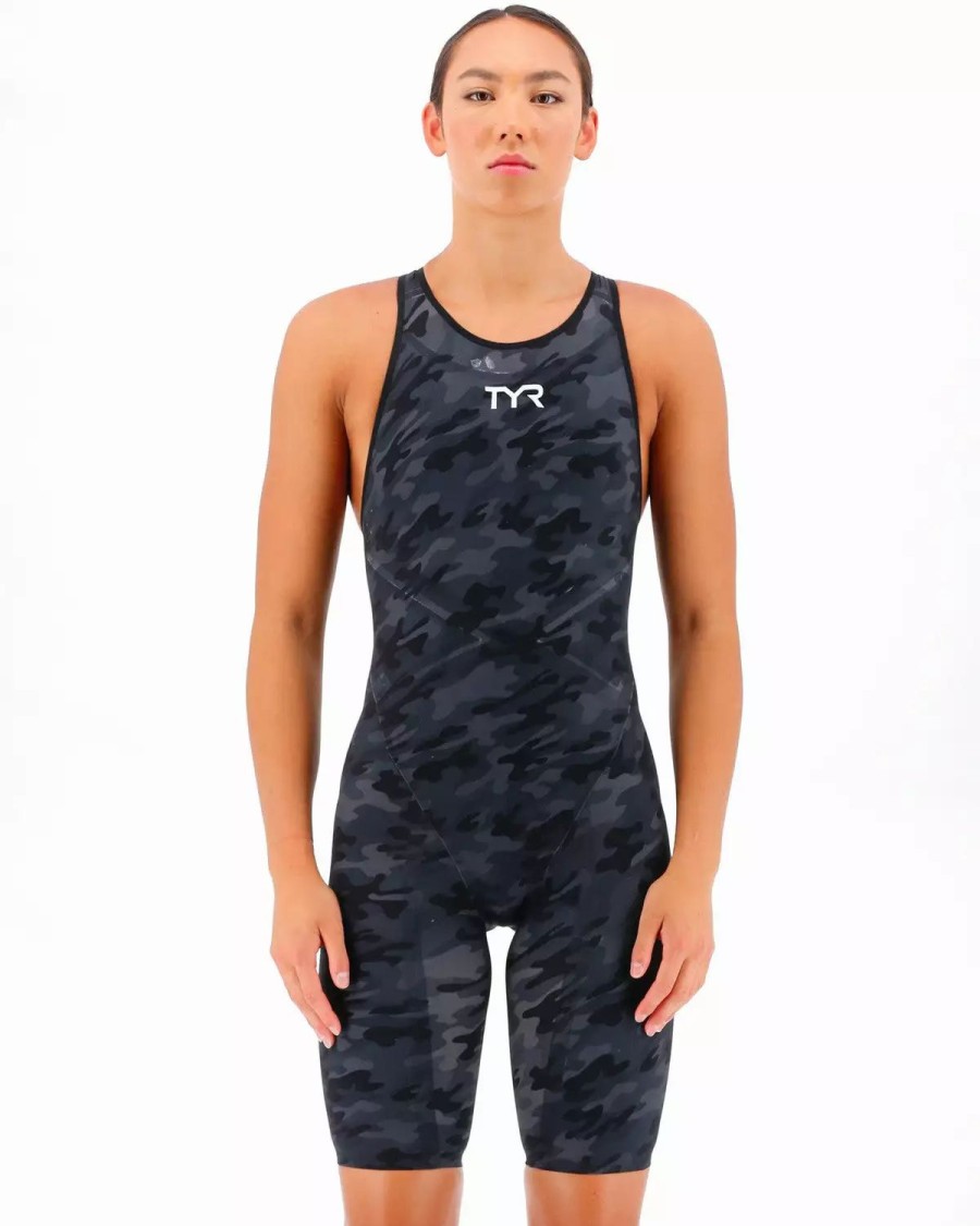 * Tyr Women'S Venzo Camo Open Back Tech Suit | Women'S Swimwear