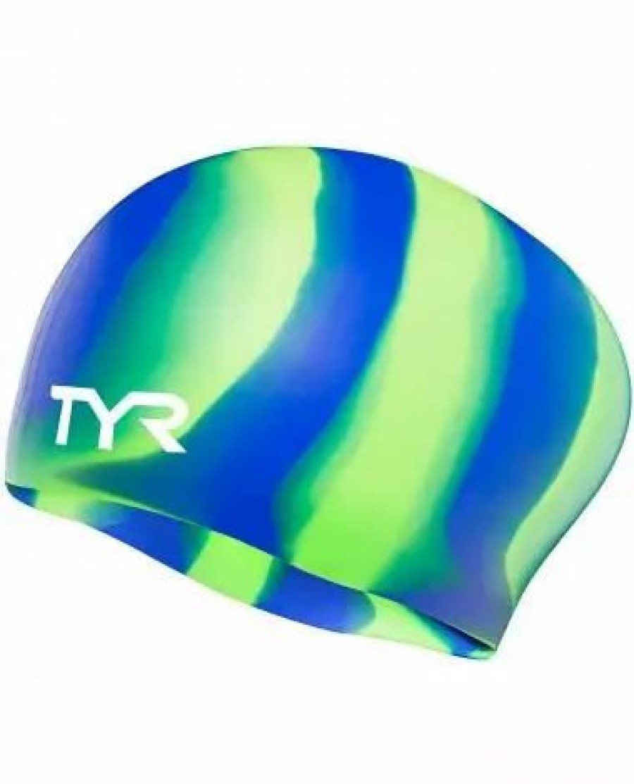 * Tyr Long Hair Silicone Swim Cap | Swim Gear