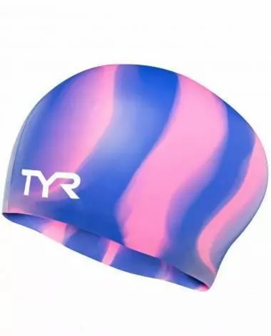 * Tyr Long Hair Silicone Swim Cap | Swim Gear