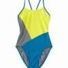 * Tyr Durafast One Girls' Cutout Swimsuit Solid Splice Block | Kids