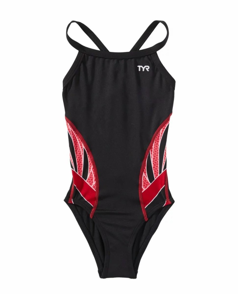 * Tyr Durafast Elite Girls' Diamondfit Swimsuit Splice | Kids