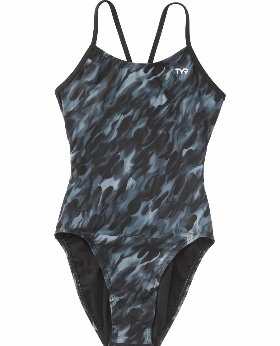 * Tyr Durafast Elite Girls' Cutoutfit Swimsuit Draco | Kids