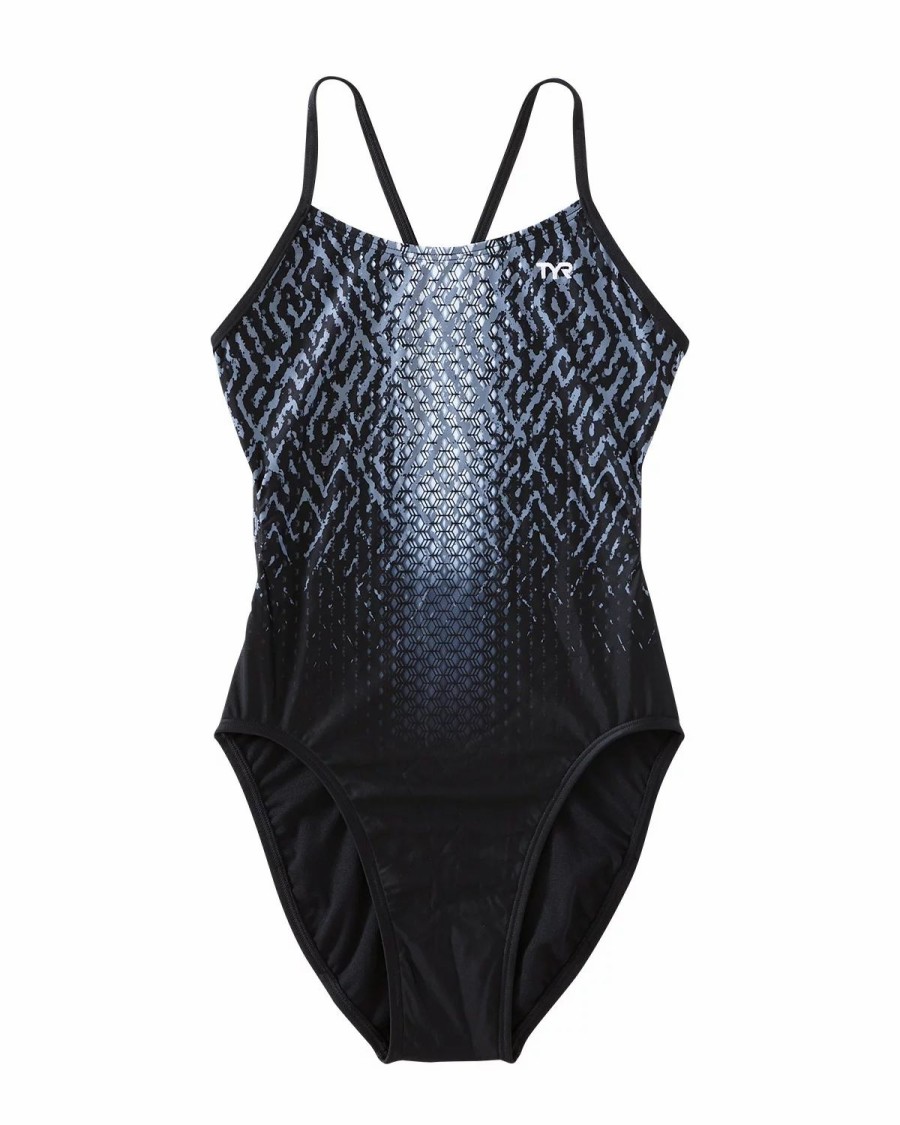 * Tyr Durafast Elite Girls' Cutoutfit Swimsuit Odyssey | Kids