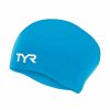 * Tyr Youth Long Hair Silicone Wrinkle-Free Swim Cap | Kids