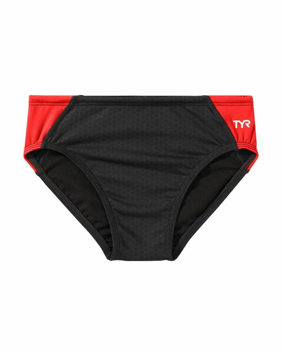 * Tyr Durafast Elite Boys' Blade Splice Brief Swimsuit Hexa | Kids