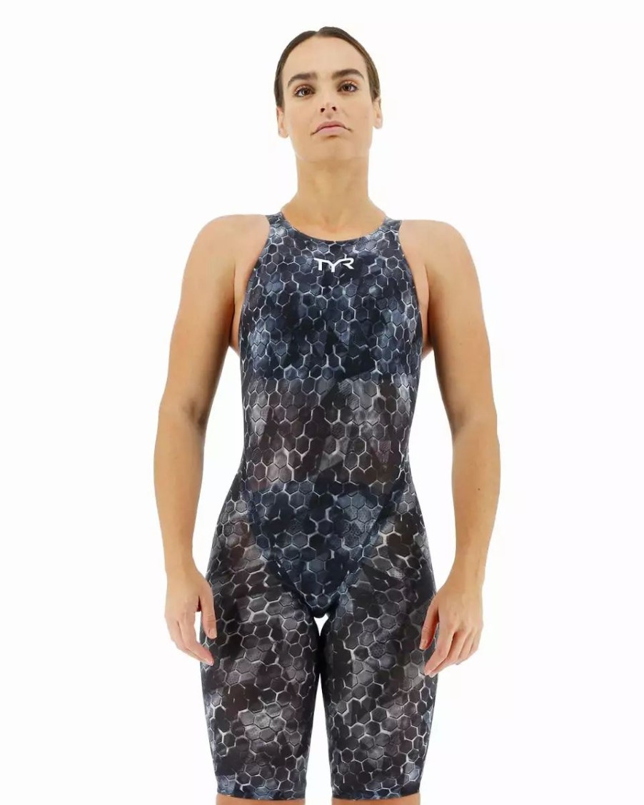 * Tyr Women'S Avictor Supernova 2.0 Open Back Flex Hip Tech Suit | Women'S Swimwear