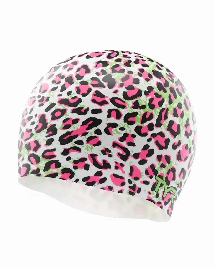 * Tyr Leopard Silicone Swim Cap | Swim Gear