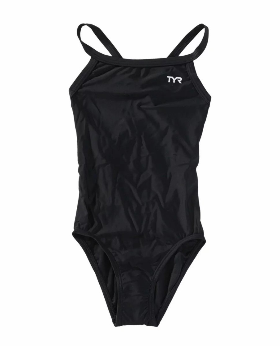 * Tyreco Girls' Diamondfit Swimsuit Solid | Kids