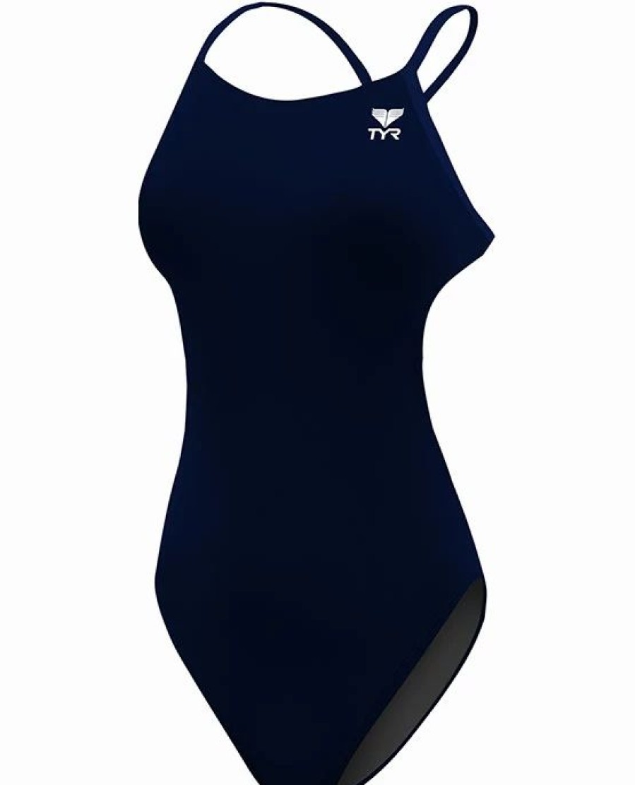 * Tyr Durafast Elite Girls' Cutoutfit Swimsuit Solid | Kids